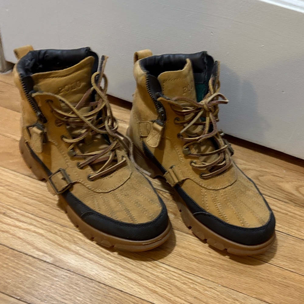 Vintage Polo by Ralph Lauren Men's Brown and Black Boots size 8 men’s
